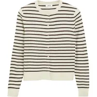 s.Oliver Cardigan écru / brun foncé