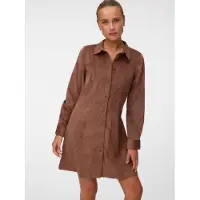 Vero Moda Robe-chemise 'VMSANNE' chocolat