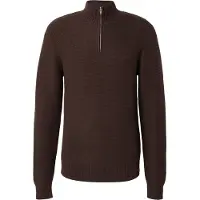 Levi's Pull-over 'Housemark Quarter Zip Sweater' marron