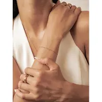 Hey Happiness Bracelet 'Dainty Bobble Chain' or rose