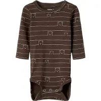 Name it Barboteuse / body 'NBMNALAS' marron / blanc