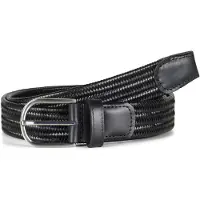 Howard London Ceinture 'Leather Braided Stretch Belt Asher' noir