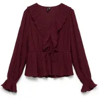 Vero Moda Chemisier 'VMDora' bordeaux