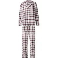 Hunkemoller Pyjama bleu / bordeaux / noir / blanc