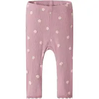 Name it Leggings 'NBFLAUREL' vert clair / prune / rosé