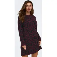 ONLY Robes en maille 'ONLJade' lie de vin / noir