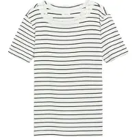 s.Oliver T-Shirt crème / bleu foncé