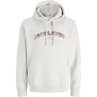Jack & Jones Sweat-shirt 'JJAVERY' bourgogne / blanc chiné