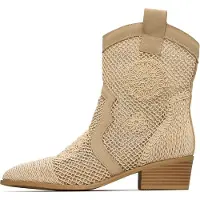 CESARE GASPARI Bottes de cowboy beige