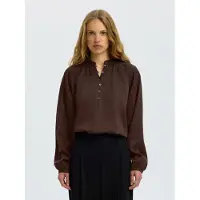 Selected Chemisier 'SLWDONNA' chocolat
