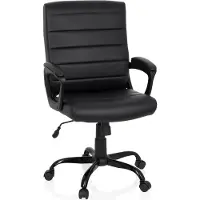 Hjh OFFICE Chaise De Bureau / Fauteuil De Chef Ergosmooth Big Simili Cuir Noir Hjh Office
