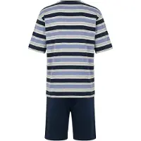Hajo Pyjama court bleu / mélange de couleurs