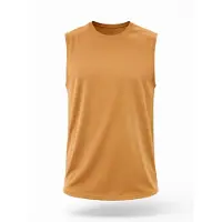 PANTONECLO T-Shirt 'Men’s Gym Vest' jaune chiné