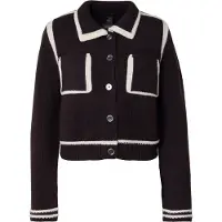 Pinko Cardigan 'NEW SULCIS' chocolat / blanc