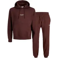 Jack & Jones Survêtement 'JJESOHO' marron / blanc