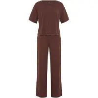 LASCANA Pyjama marron