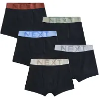 Next Sous-vêtements bleu clair / vert pastel / rouge rouille / noir