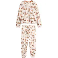 Next Pyjama crème / sable / marron / orange