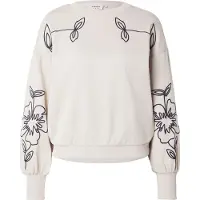 ONLY Sweat-shirt 'ONLBROOKE' greige / noir