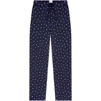 Schiesser Pantalon de pyjama ' Mix Relax ' bleu foncé / blanc