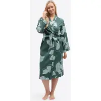 Cyberjammies Robe de chambre 'Grace' vert foncé / blanc