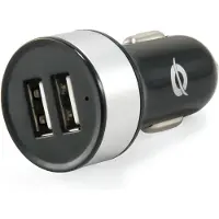 Conceptronic 2 x USB 12 -, Adaptateur pour véhicule, Argent