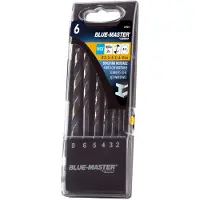 Blue Master Jeu De Forets Hss-co Split Point/antislip Inox 2-8 Mm 6 Pièces