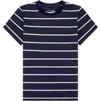 Schiesser Chemise de nuit ' Mix Relax ' bleu foncé / blanc