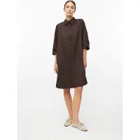 s.Oliver Robe-chemise brun foncé