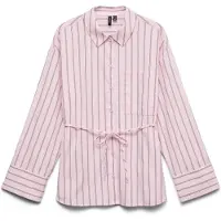 Vero Moda Chemisier 'VMGina' chocolat / rose