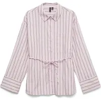Vero Moda Chemisier 'VMGina' chocolat / rose