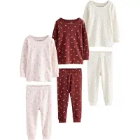 Next Pyjama marron / rose / blanc