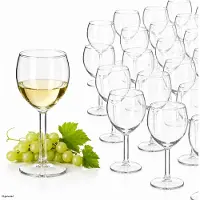 MamboCat 60 verres à vin en forme de ballon, capacité de 190 ml, pour eau, vin rouge ou vin blanc, adaptés à un usage en restauration