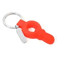 Troika Filles, Porte-clés, HARIBO SCHNULLER Porte-clés tétine, rouge, Rouge, Argent
