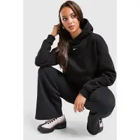 Nike Sweat-shirt 'Studio Fleece' noir / blanc