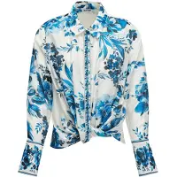 Salsa Jeans Chemisier bleu / jaune / blanc