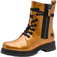 Marco tozzi Bottines à lacets jaune d'or