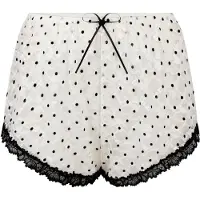 Hunkemoller Shorty 'Dolly' noir / blanc