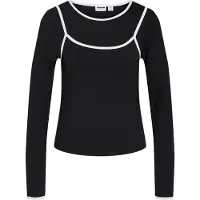 Noisy May T-shirt noir / blanc