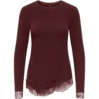 ONLY Haut 'ONLGLAMOUR' pourpre