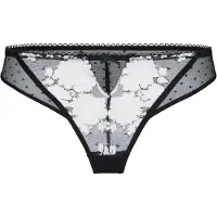Hunkemoller String ' Lindi' orange / noir / blanc