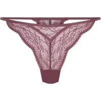 Hunkemoller String 'Isabelle' rouge foncé
