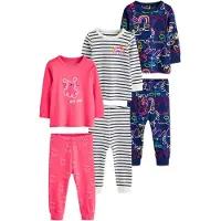 Next Pyjama bleu foncé / jaune / rose / blanc