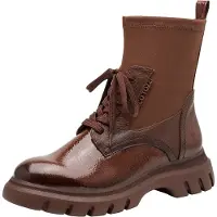 Marco Tozzi Bottines à lacets marron
