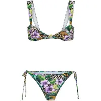 LASCANA Bikini caramel / vert foncé / violet / lavande