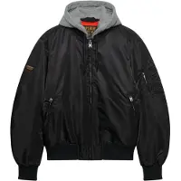 Superdry Veste mi-saison 'Ma1' gris / noir