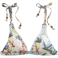 Next Hauts de bikini crème / bleu-gris / framboise / blanc