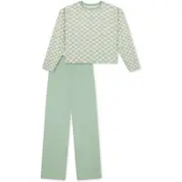 Schiesser Pyjama ' Nightwear ' vert pastel