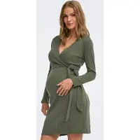 ONLY Maternity Robes en maille 'OLMLOLA' vert