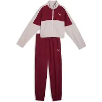 Puma Filles, Vestes de survêtement, Relaxed Woven Tracksuit G (140), Rouge, 140